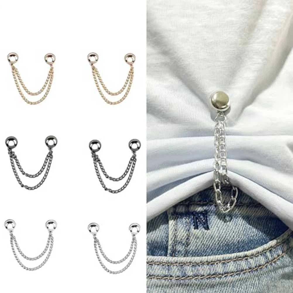 6PCS Magnetic Shirt Clips for Secure Clothing Length Changes