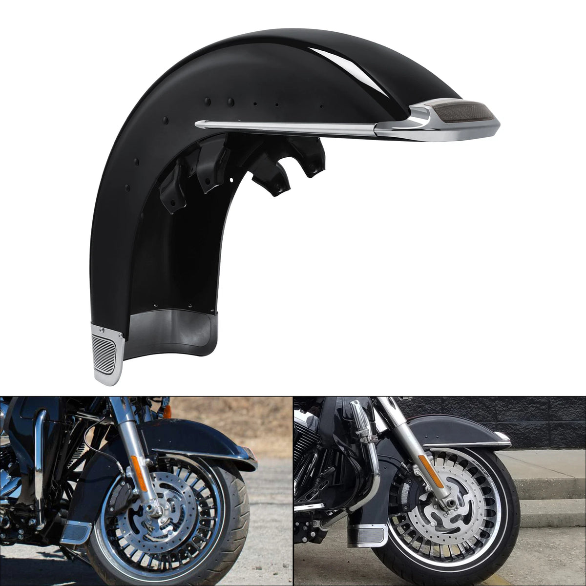 Painted Front Fender for Harley Electra Glide, Ultra Limited, Road King (1989–2013)