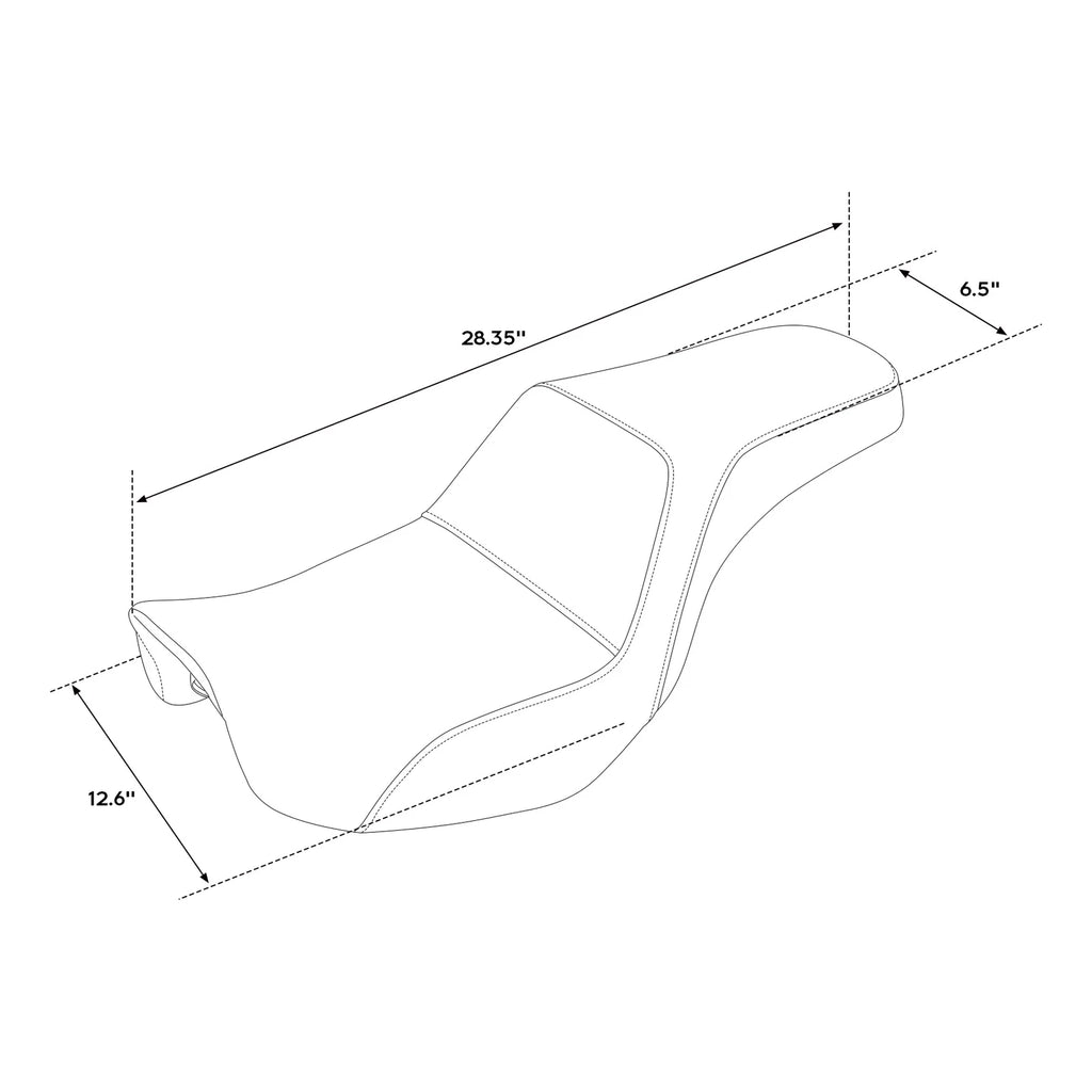 Driver Passenger Seat for Harley Dyna Super Glide FXDC FXDL FXDB (2006–2017)