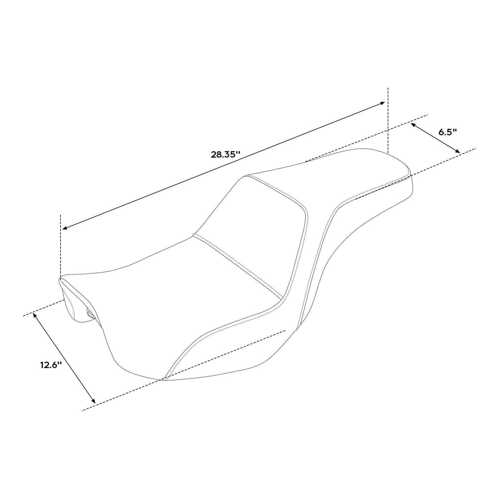 Driver Passenger Seat for Harley Dyna Super Glide FXDC FXDL FXDB (2006–2017)