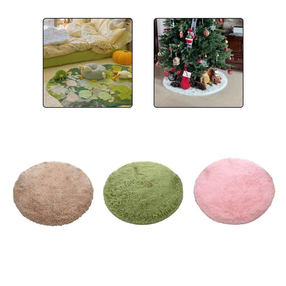 Thick Round Carpet for Room and Bedroom Soft Cozy Floor Mat