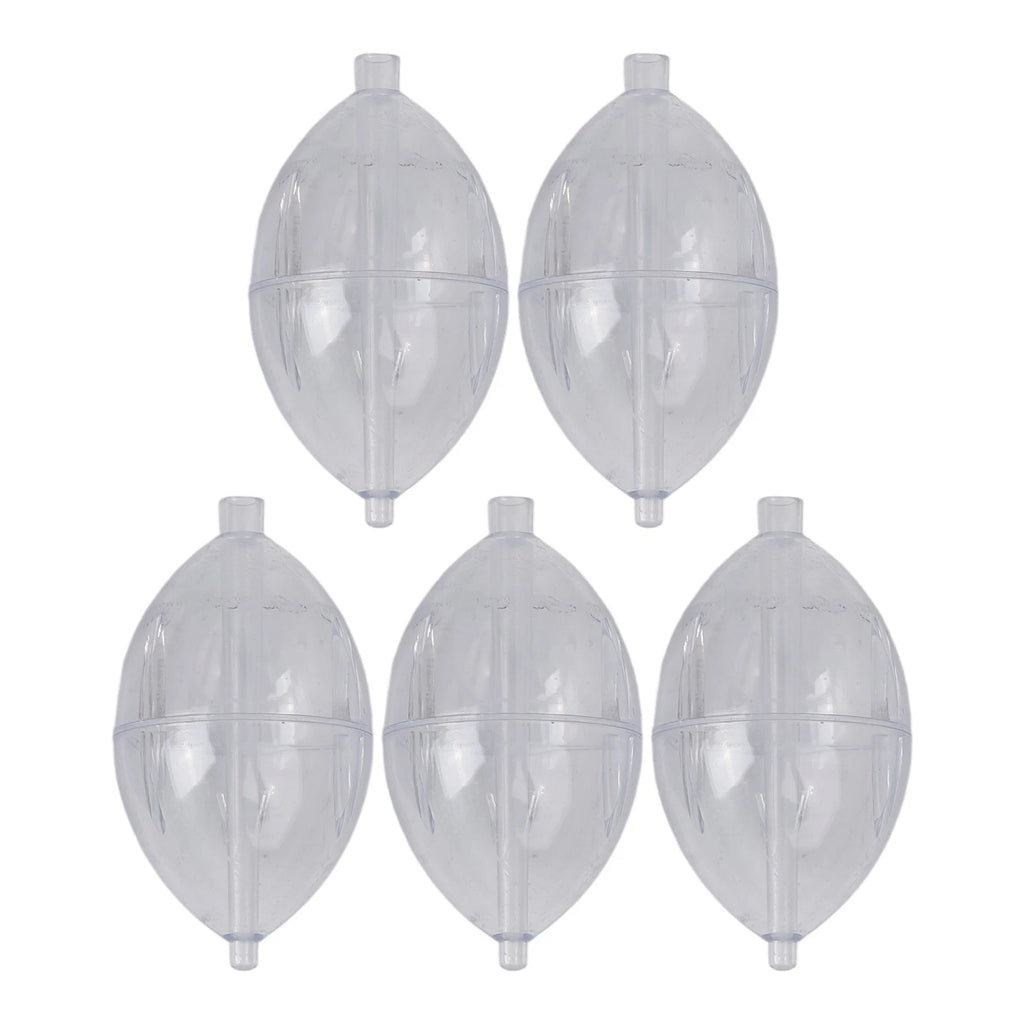 5pcs Transparent Fishing Floats for Enhanced Casting Techniques