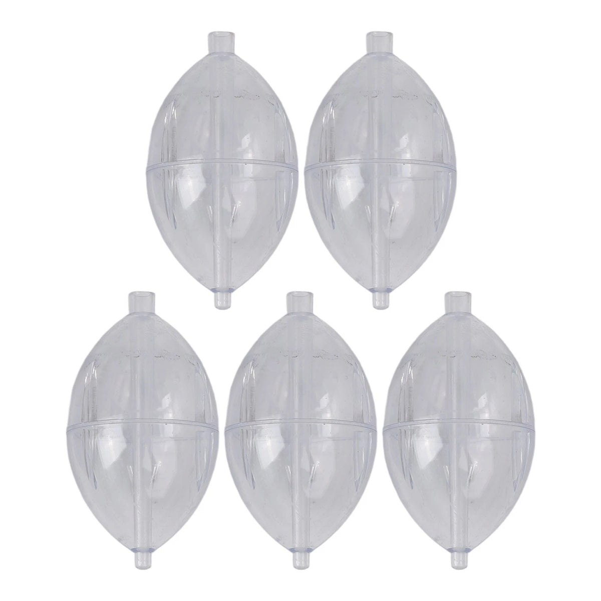 5pcs Transparent Fishing Floats for Enhanced Casting Techniques