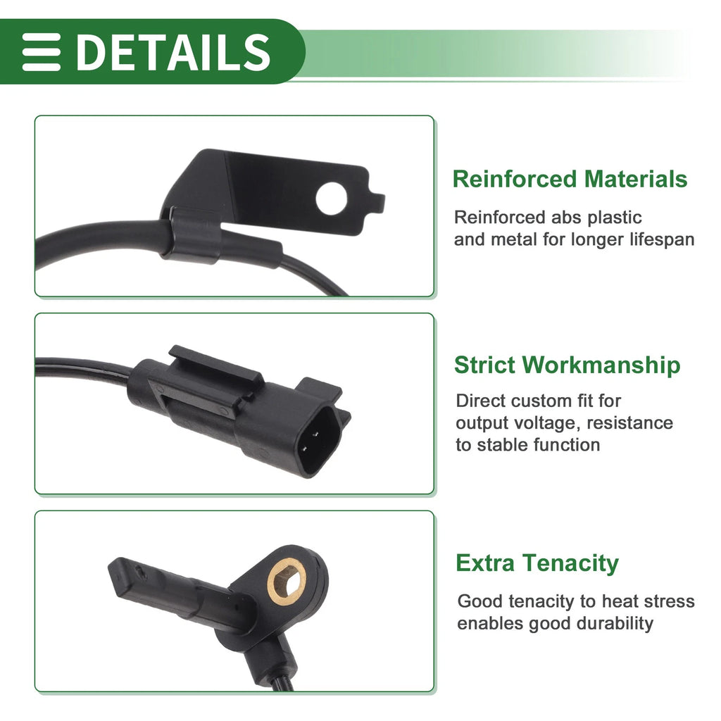 ABS Wheel Speed Sensor Front Left Replacement for Dodge Avenger (2011–2014)