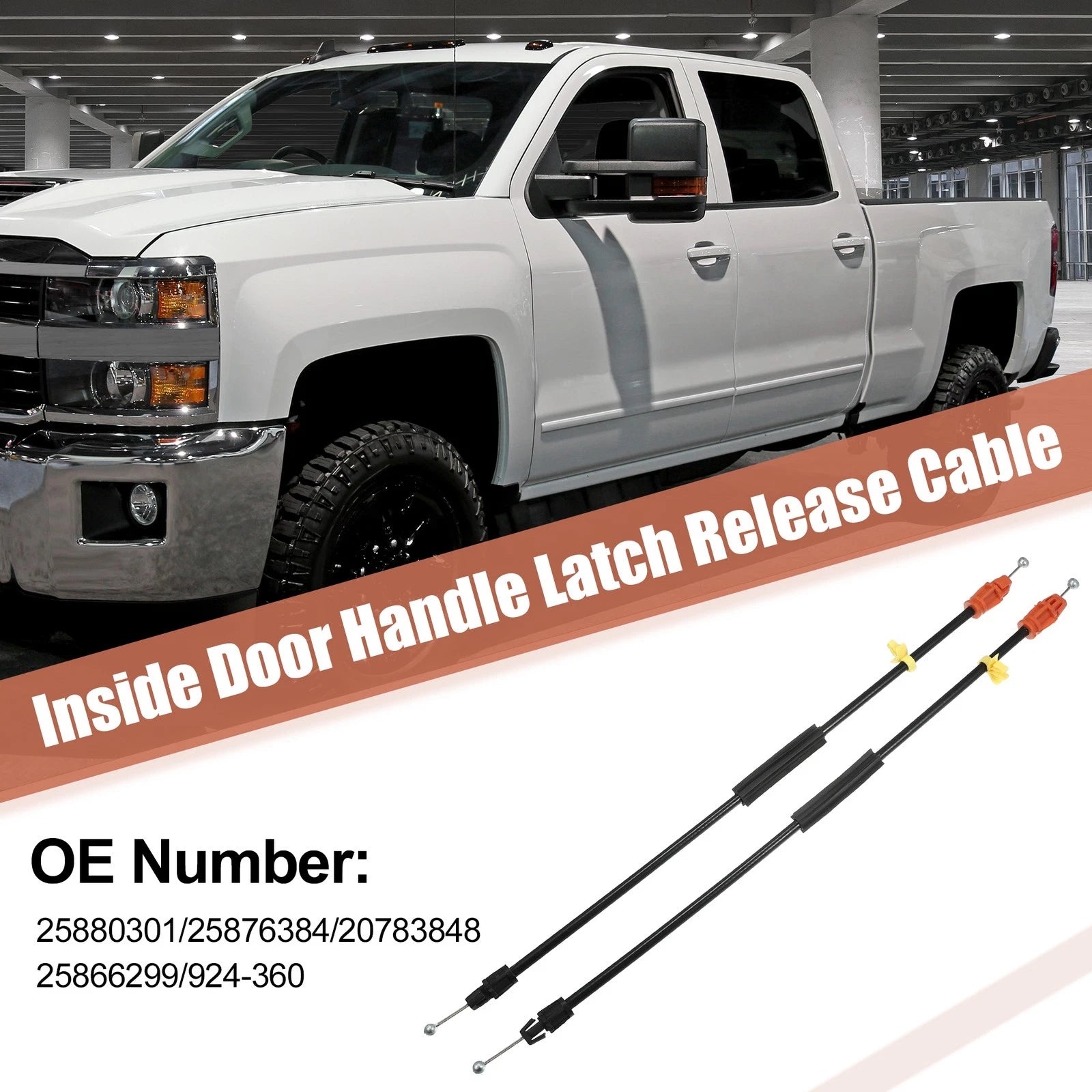 Door Handle Latch Cable Left and Right Front for Chevrolet GMC (2007–2015)