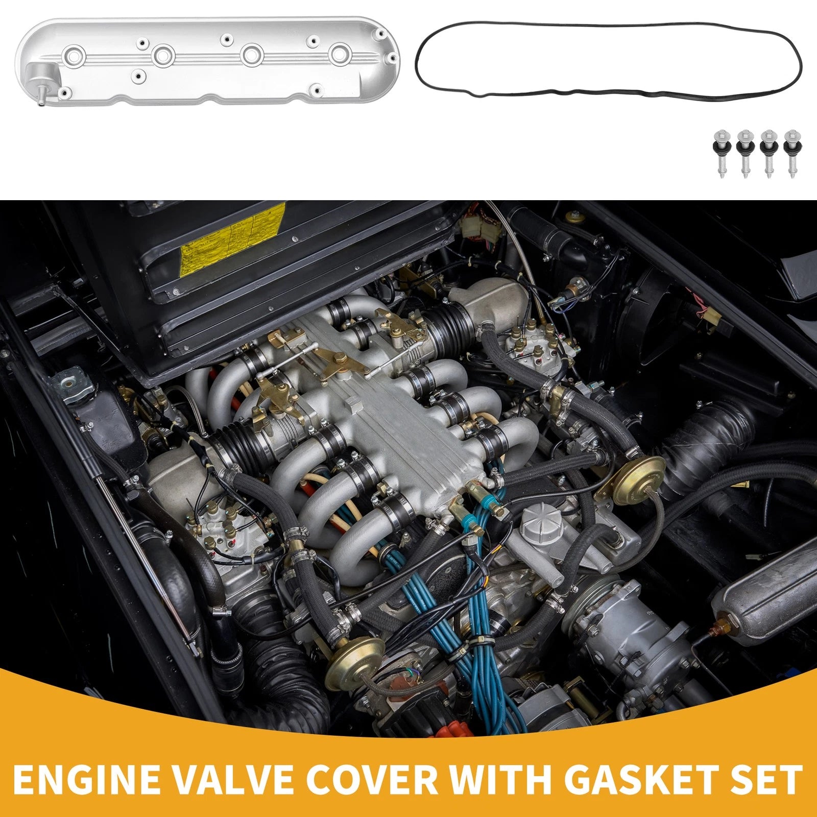 Engine Valve Cover with Gasket Replacement for Chevrolet Tahoe (2000–2008)