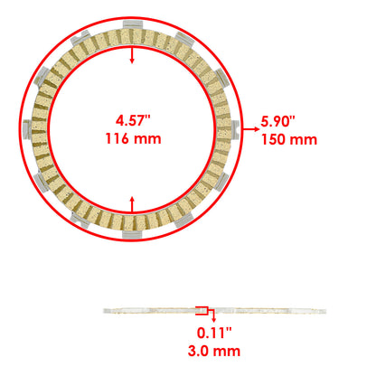 Clutch Friction Plate Inner Hub Kit for Honda TRX450R Sportrax 2004–2005