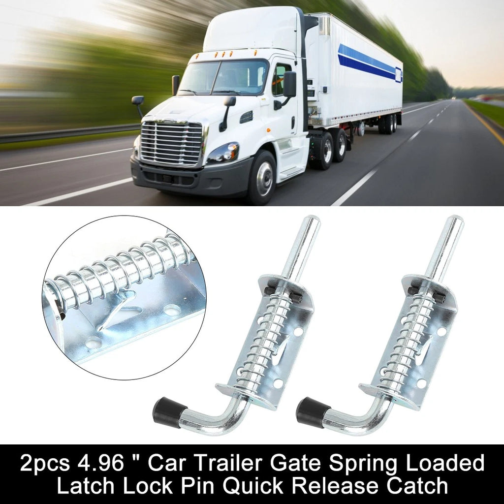 Trailer Gate Spring Latch Lock Pin Quick Release 2PCS for Car (Universal)