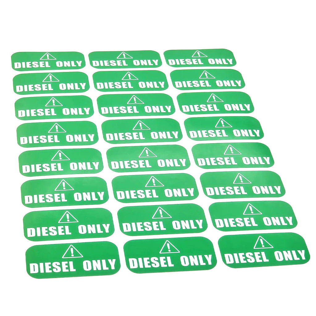 Diesel Only Vinyl Stickers for Truck (1" X 2")