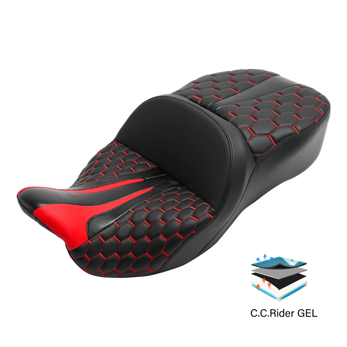 Gel Seat for Harley Touring Road King Glide (2009–2023)