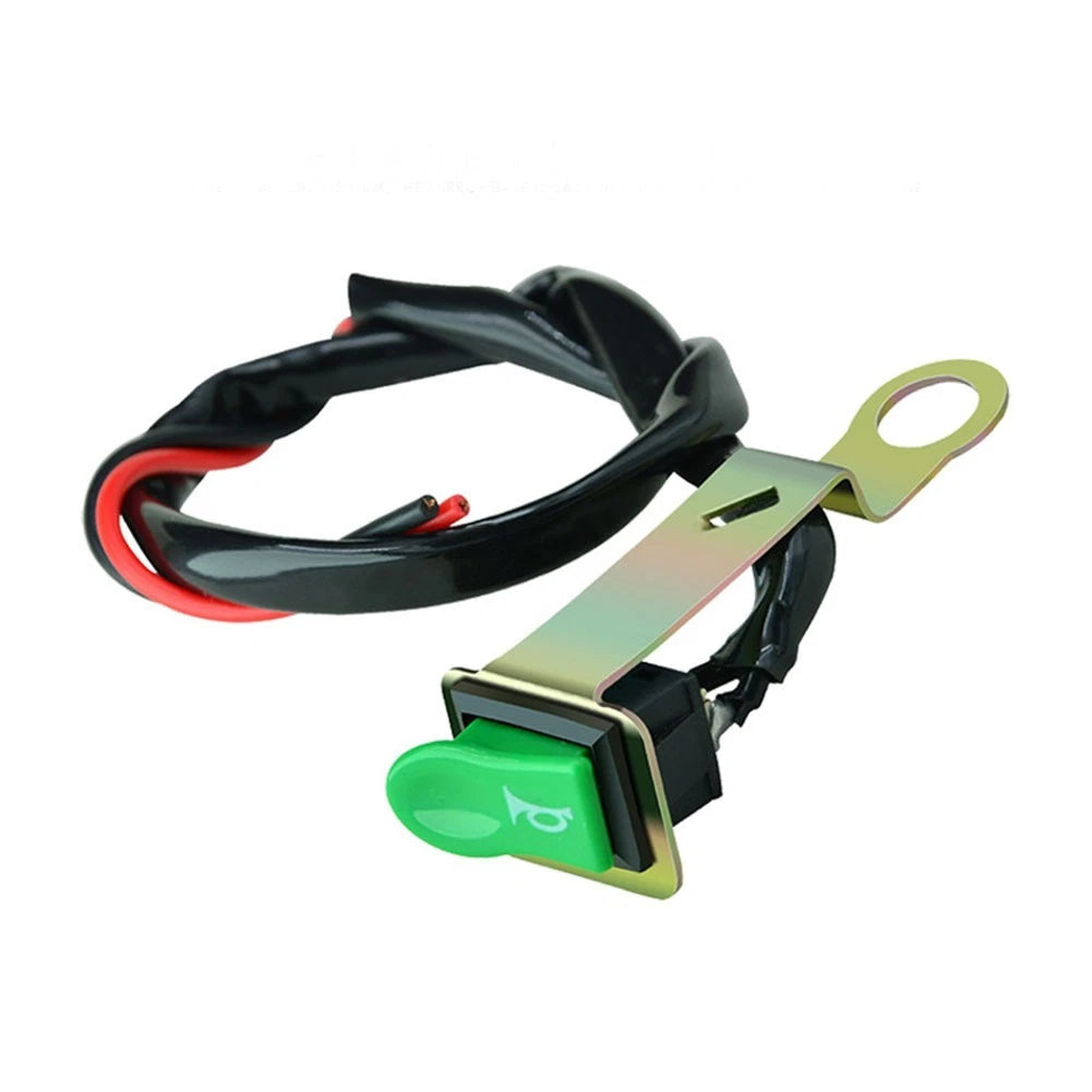 Push Button Green Switch for Motorcycle Handlebar (22mm)
