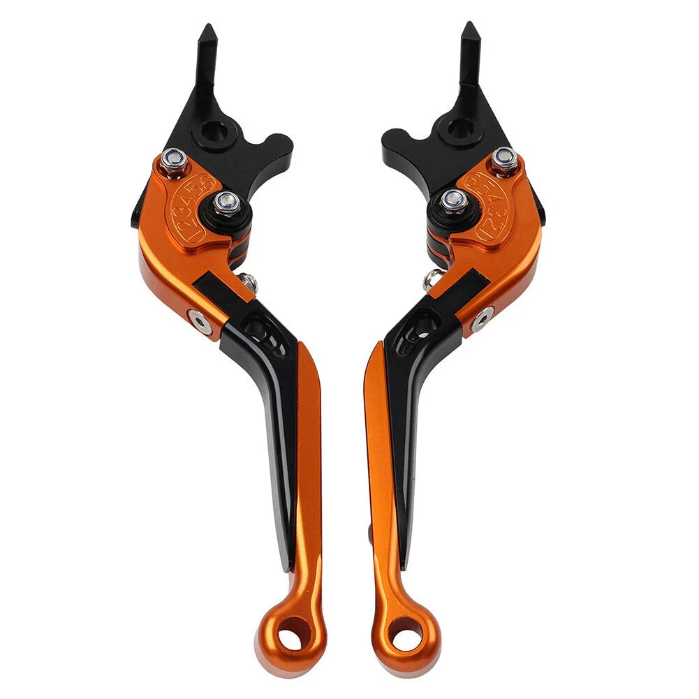 Extendable Brake Clutch Levers for Daytona 675 (2013–2017) - Orange