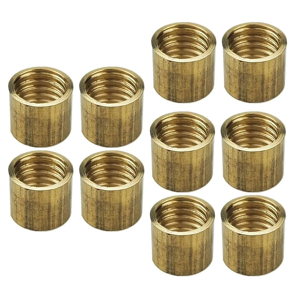 Set of 10 Brass Tips for Cue Repairs