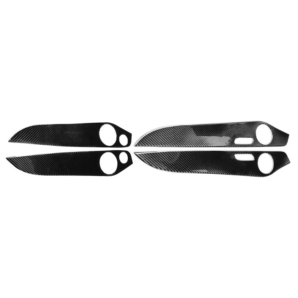 Interior Door Panel Cover Trim for GLC Class X253 (2016–2021) Carbon Fiber Black