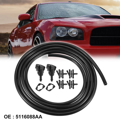 2X Windshield Washer Nozzle Hose Kit for Dodge Neon (2000–2005) 5116088AA