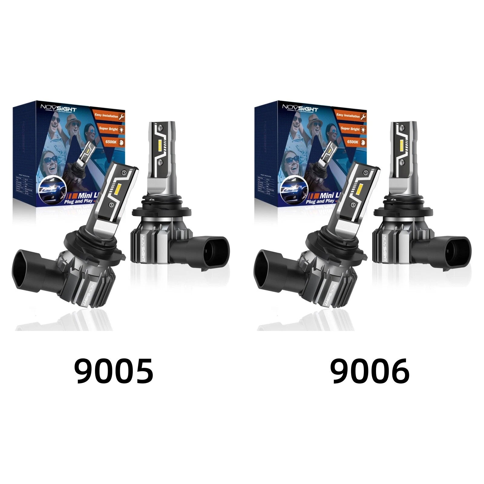2X 9005 + 9006 LED Headlight Bulbs Conversion Kit for (6500K)