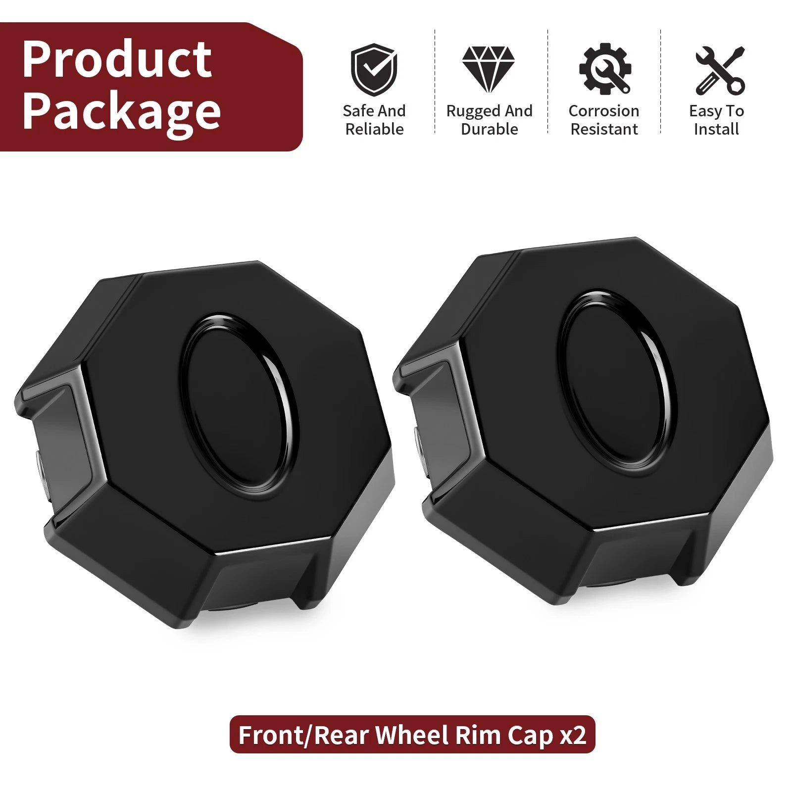 2X Wheel Rim Cap for Polaris Sportsman ACE 570 Ranger 570 900 1000 Crew XP