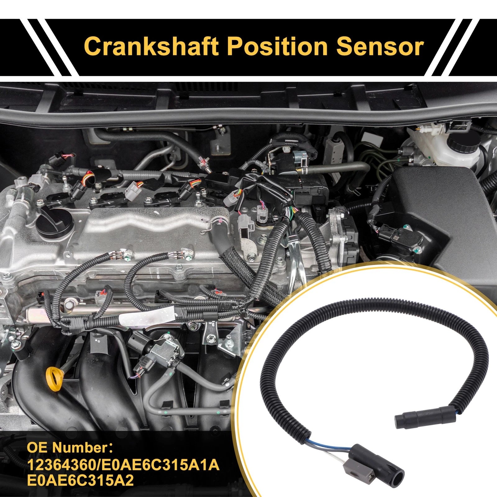 Crankshaft Position Sensor for Ford E-150 (1980–1985) No.E0AE6C315A1