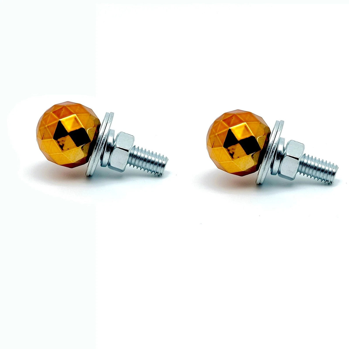 License Plate Screws with Diamond Ball M6 Thread for Cars Bikes