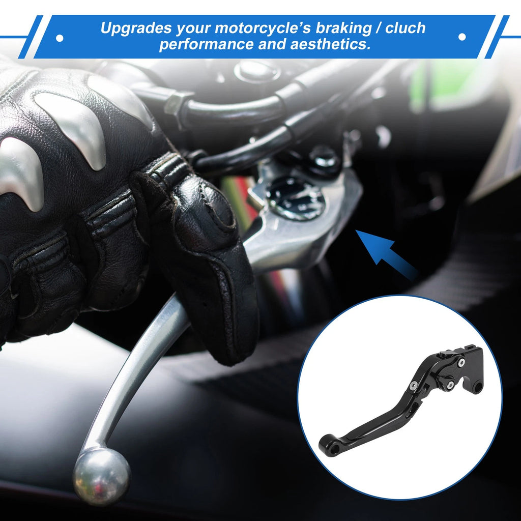 Adjustable Brake Clutch Levers for Yamaha YZF R1 (2002–2003) Solid Black