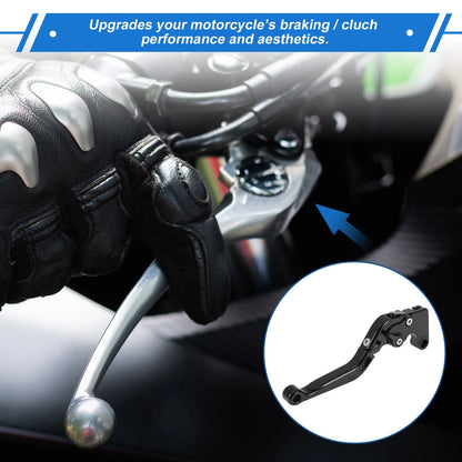 Adjustable Brake Clutch Levers for Yamaha YZF R1 (2002–2003) Solid Black
