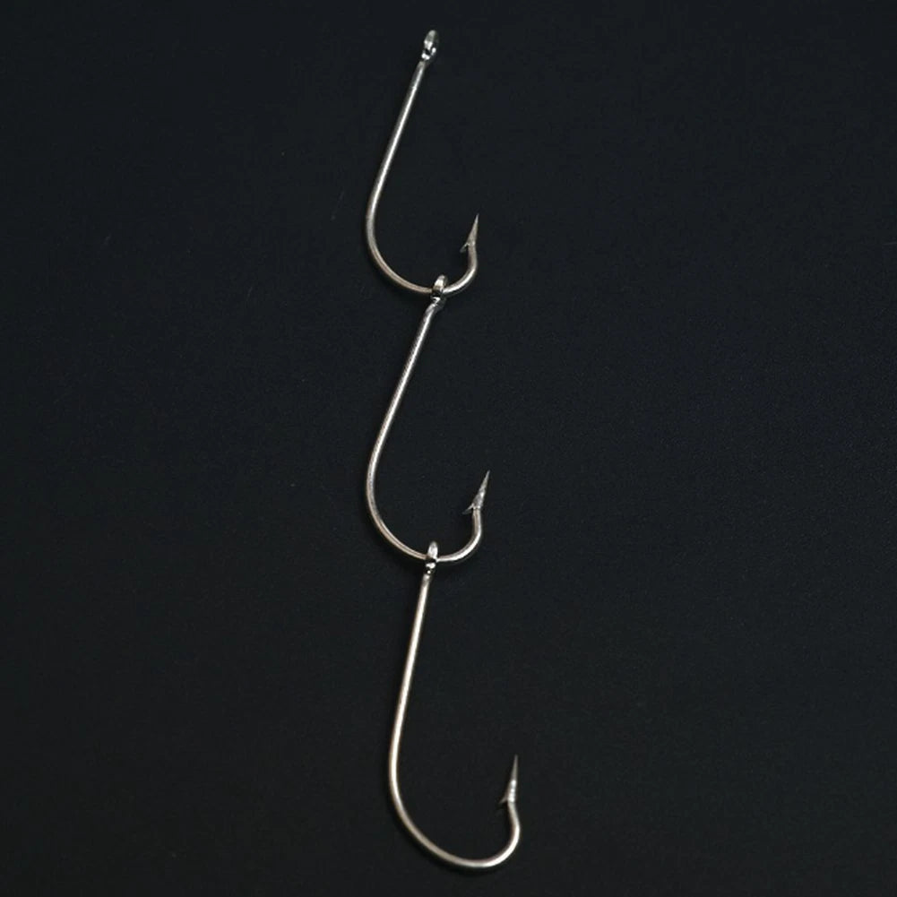 Gang Hooks for Sea Angling and Squid Fishing (Carbon Steel, 10 Strings)
