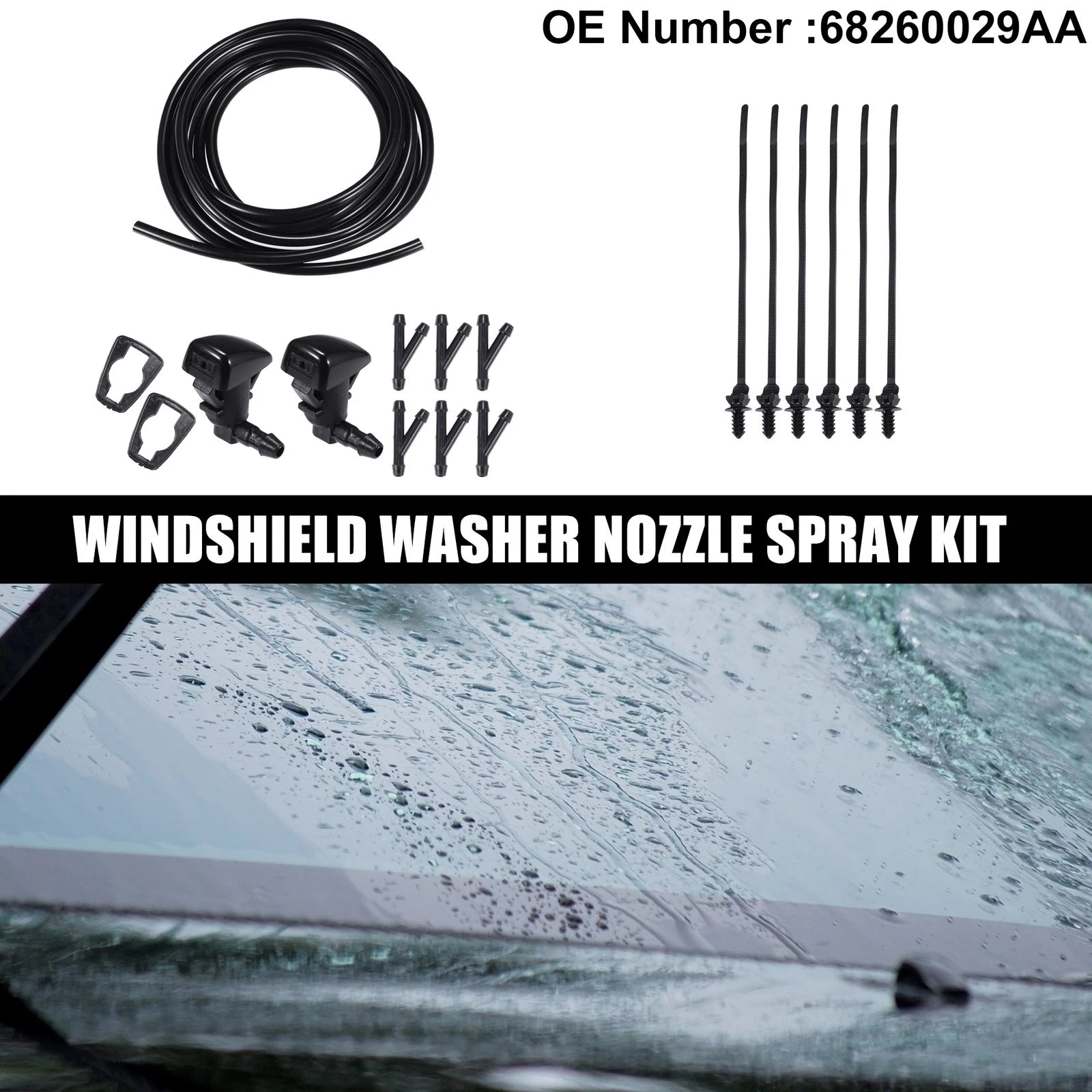 Windshield Washer Nozzle Replacement Spray for Chrysler 300 (2011–2020)