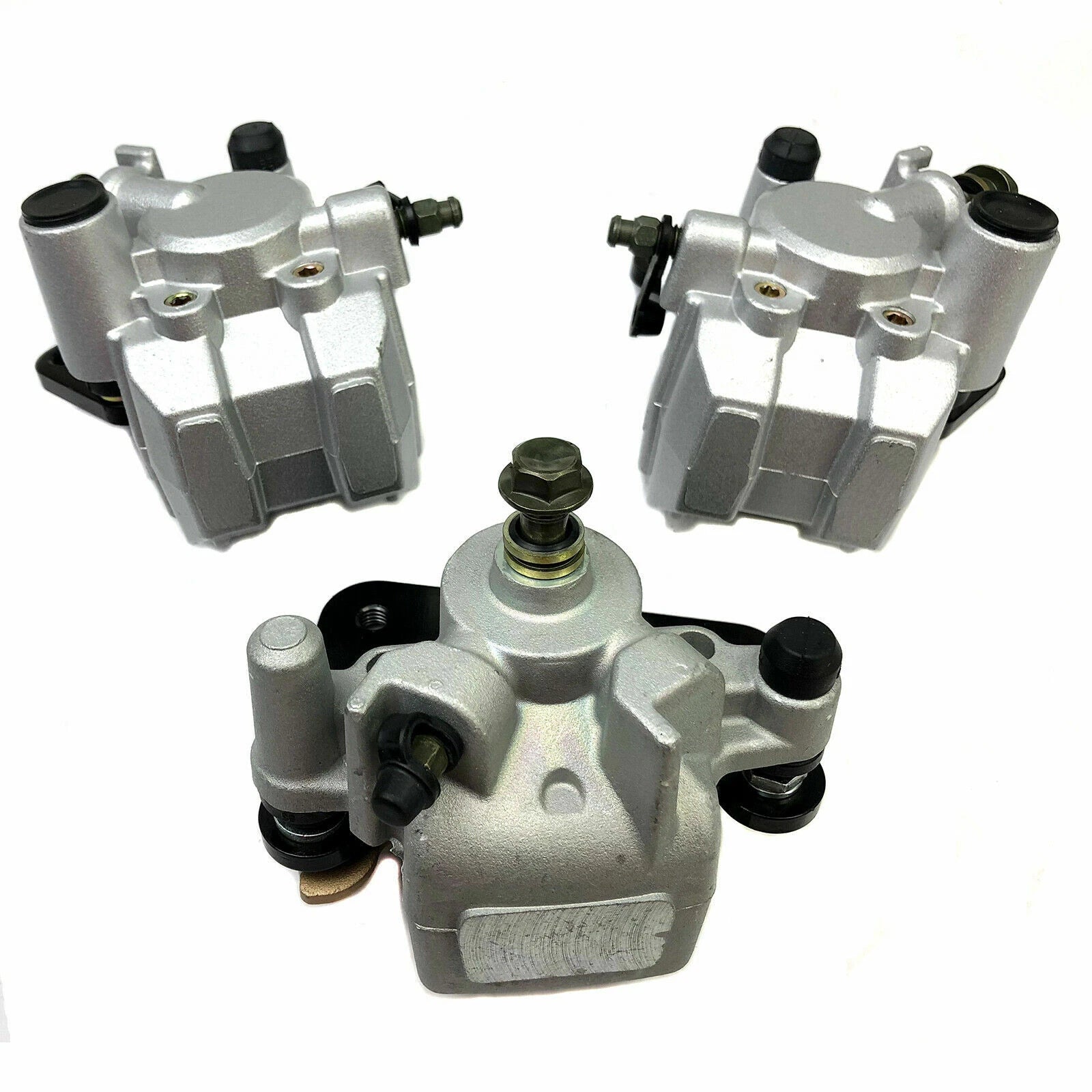 Front & Rear Brake Calipers w/Pads for Yamaha Kodiak 450 YFM450FA (2005–2006)