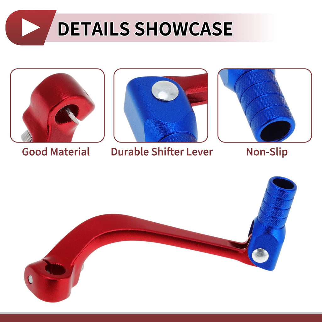 Folding Gear Shifter Lever for Honda CRF110F 2013–2018 Red Blue