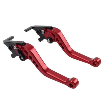 CNC Adjustable Short Brake Clutch Levers for Honda CBR600RR (2007–2022) Red