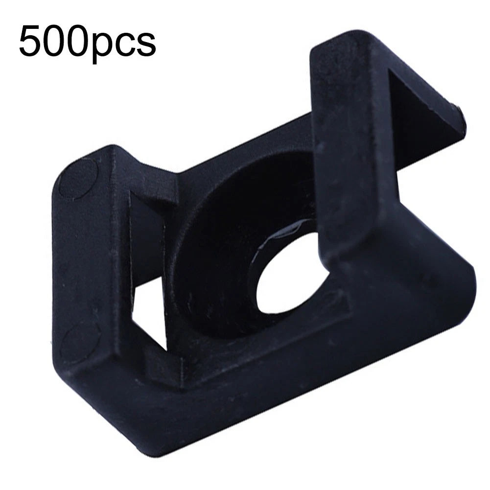 100pcs Saddle Shape Cable Tie Holder for Standard Nylon Cable Ties