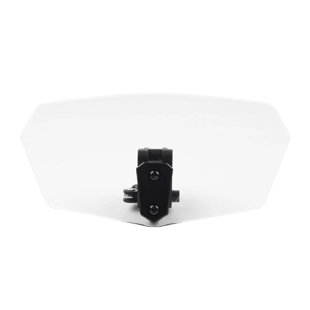 Universal Adjustable Clip-On Windshield Air Deflector Clear/Black
