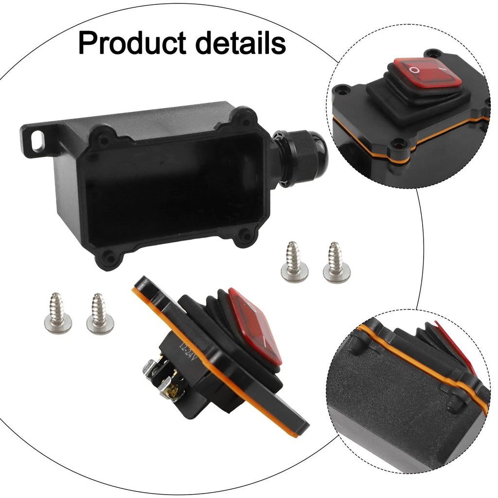 IP65 Waterproof Switch for Outdoor Use with Secure Connections