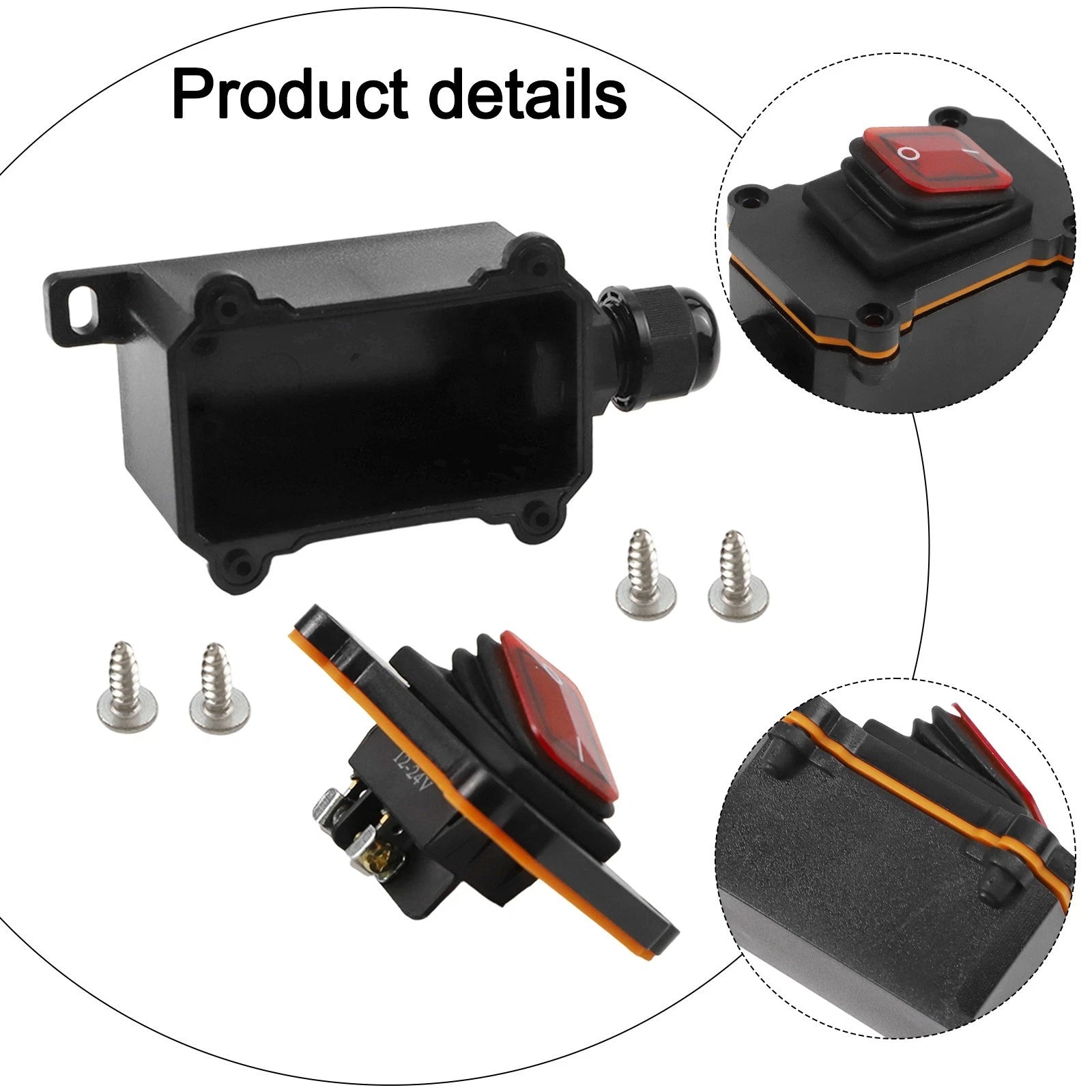 IP65 Waterproof Switch for Outdoor Use with Secure Connections