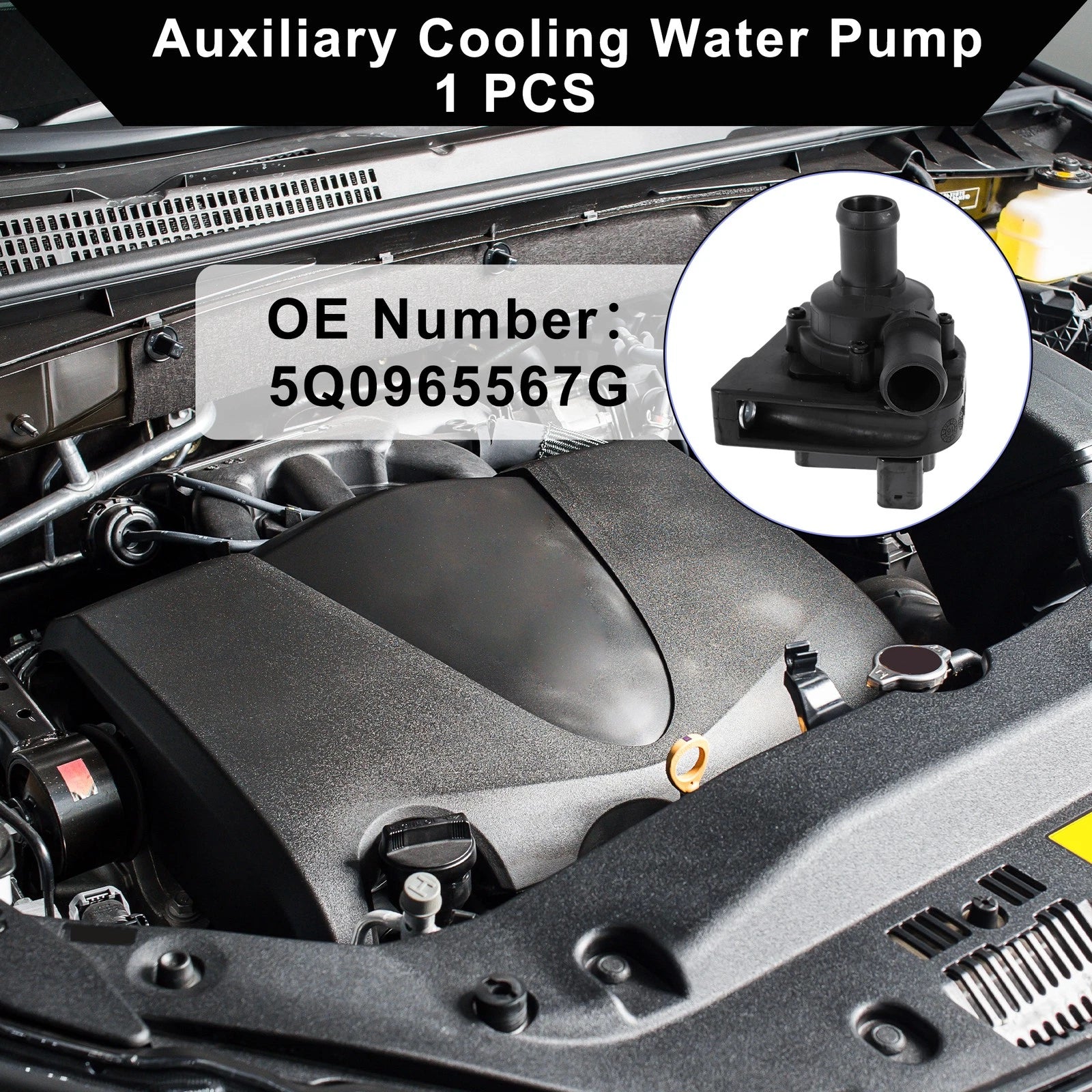Auxiliary Cooling Water Pump OEM Replacement for Audi A3 (2013–2025)