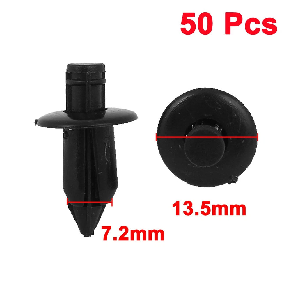 Bumper Rivets Fastener Kit for Toyota Lexus Black Plastic (50 Pack) (—)