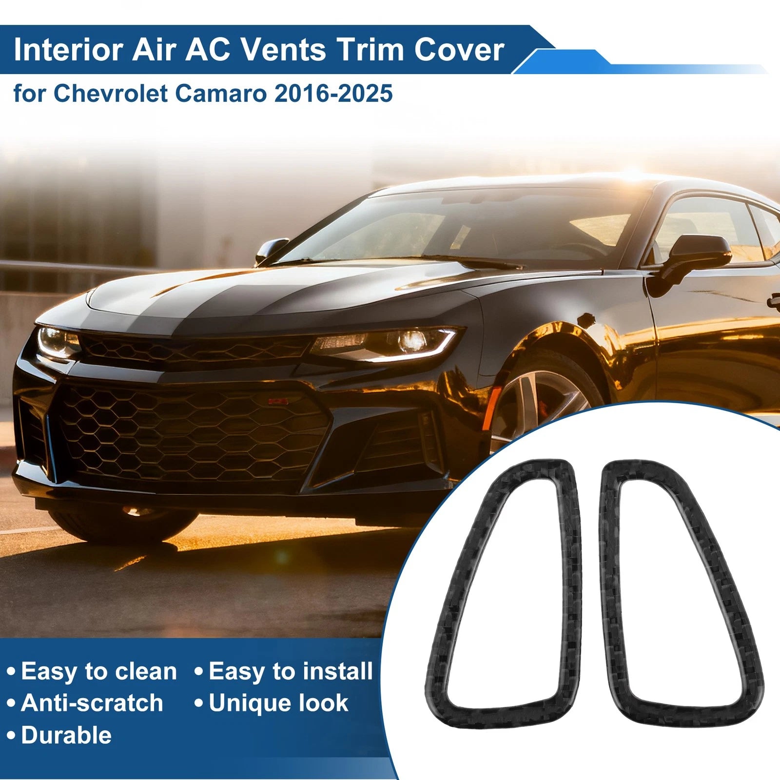 Air Condition Outlet Vent Trim Frame for Chevrolet Camaro (2016–2025)