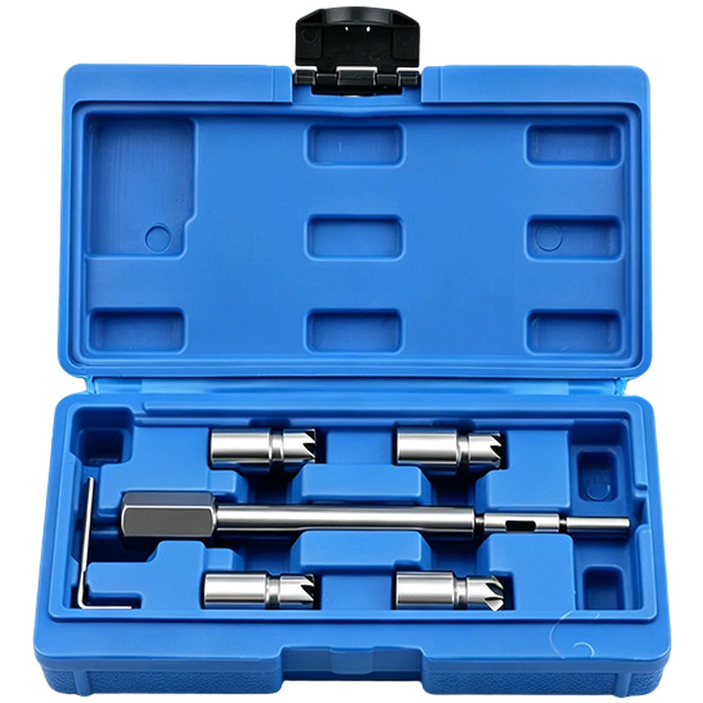 Fuel Injector Seat Reamer Tool Set for Common Rail Engine Cleaning