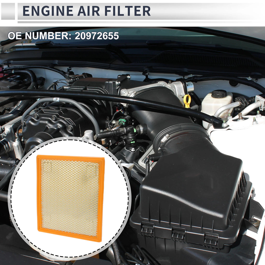 Engine Air Filter Replacement for Chevrolet Malibu 2.0L (2013–2015)