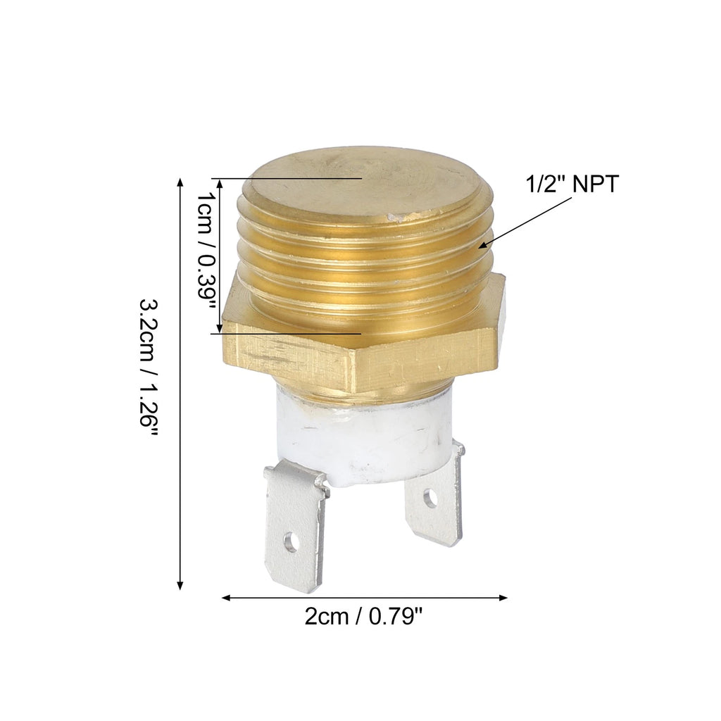 Radiator Sensor Switch for Car (1/2'' NPT, 175-190 Degrees)