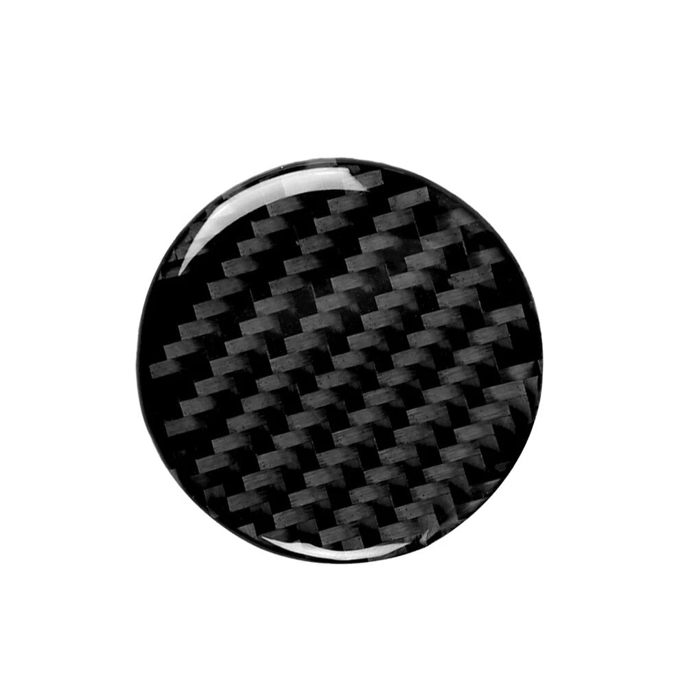 Carbon Black Central Control Switch Button Cover Trim for Audi A4 B9 (2017–2019)