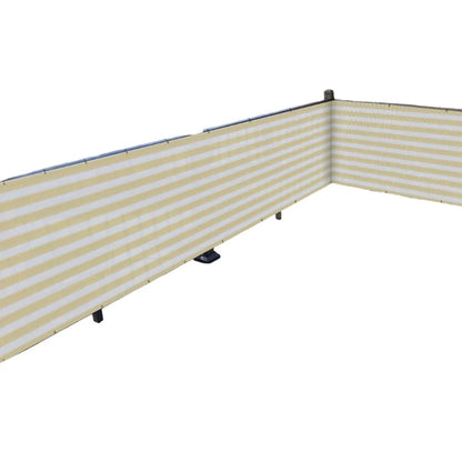 UV Resistant Striped Balcony Net for Privacy Sun Blocking