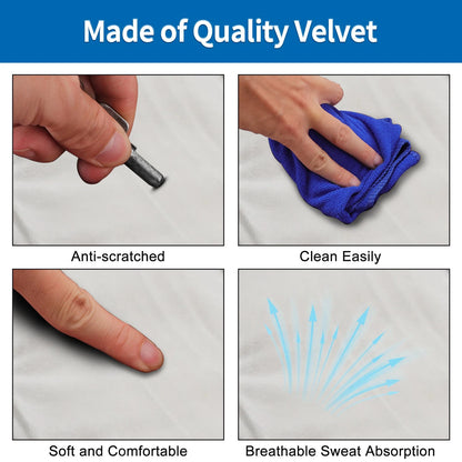 Back Seat Cover for - Velvet Non-Slip Cushion Mat