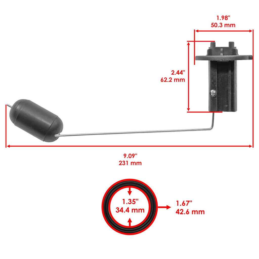 Fuel Sending Unit Float Replacement for Honda Rincon 680 TRX680FGA (2006–2008)
