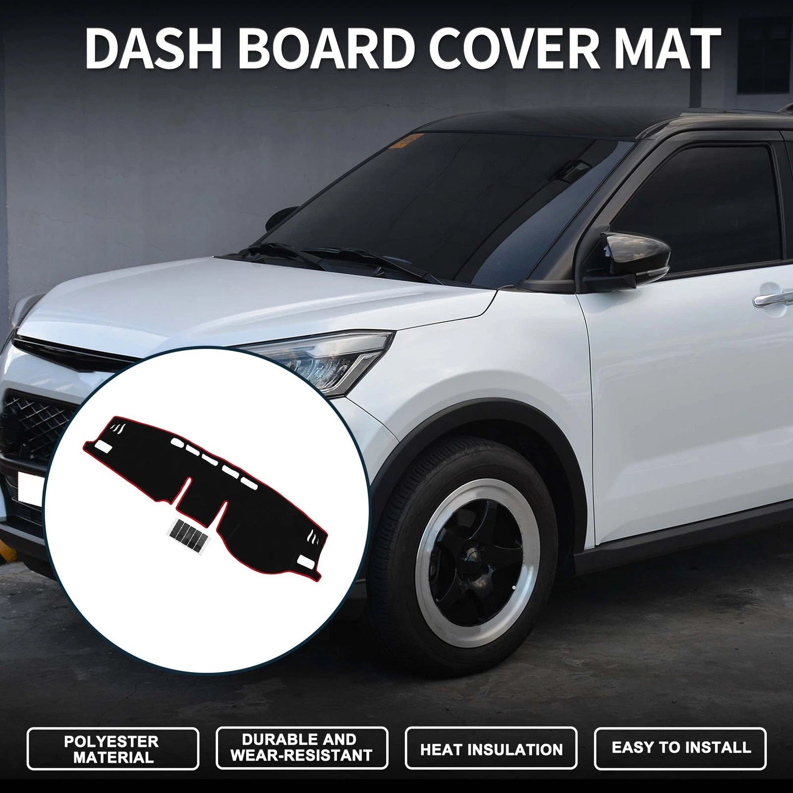 Dashboard Dash Cover Mat for Toyota Raize A200A Replacement (2019–2023)