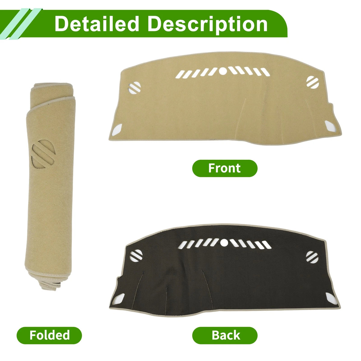 Dashboard Cover for Opel Astra K (2016–2019) Polyester Beige
