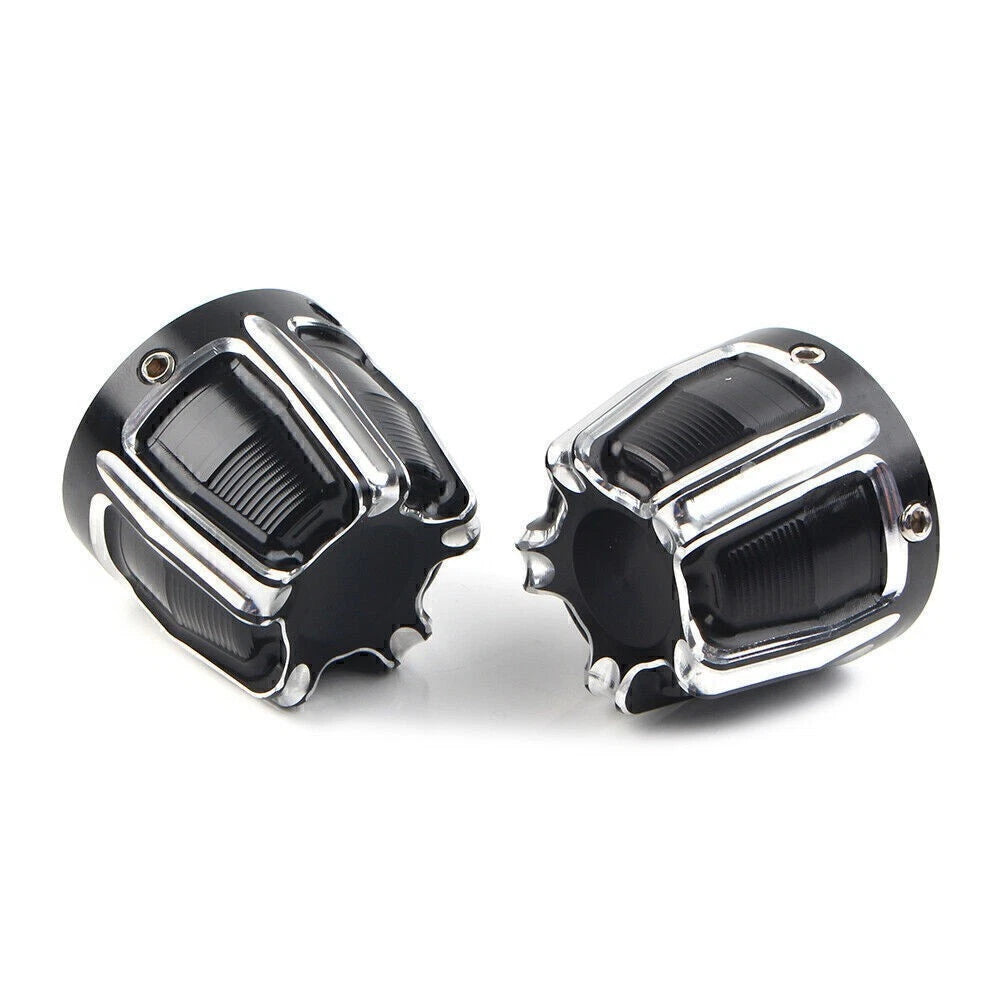 Front Axle Nut Cap Covers for Harley Softail Touring Street Glide Dyna XL (–)