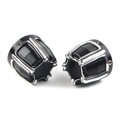 Front Axle Nut Cap Covers for Harley Softail Touring Street Glide Dyna XL (–)