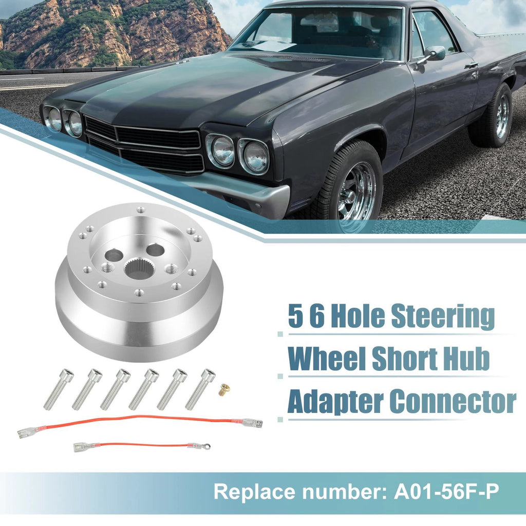 5 Hole Steering Wheel Short Hub Adapter for GM Chevy (T-Columns)