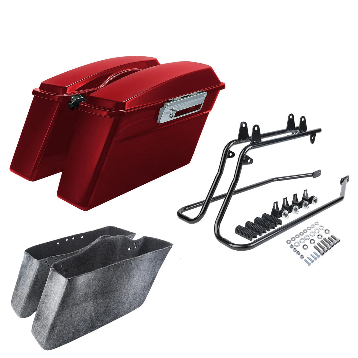 Saddlebags & Conversion Bracket for Harley Softail Fatboy Deluxe (1984–2017)
